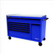 Homak Homak 54" TECH Workstation w/Power Tool Drawer and Stainless Steel Top, Blue