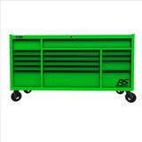 Homak 72 in. RS PRO 16-Drawer Roller Cabinet with 24 in. Depth - Blue