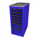 Homak RS PRO 14-1/2 in. 7-Drawer Side Cabinet, Blue