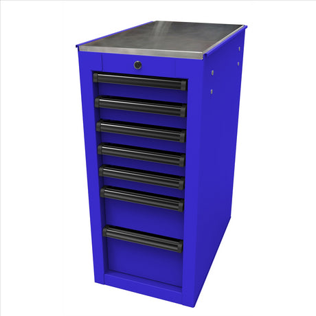 Homak RS PRO 14-1/2 in. 7-Drawer Side Cabinet, Blue