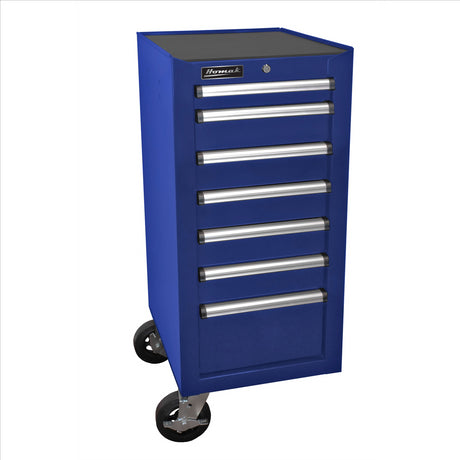 Homak 18 in. H2Pro Series 7-Drawer Side Cabinet, Blue