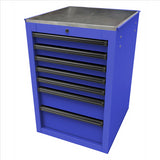 Homak RS PRO 22 in. 7-Drawer Side Cabinet, Blue