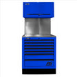 Homak CTS Set 36 in. with Solid Back Splash, Blue