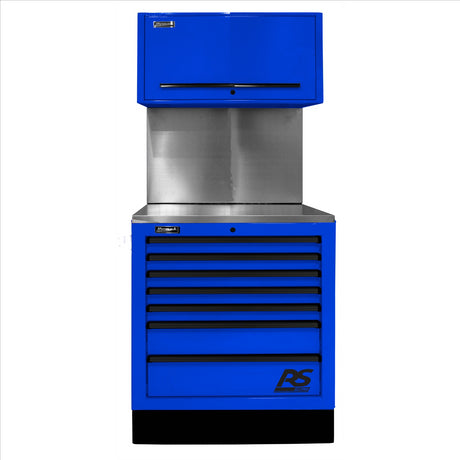 Homak CTS Set 36 in. with Solid Back Splash, Blue