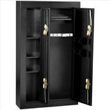 Homak 8 Gun Double Door Steel Security Cabinet / Black