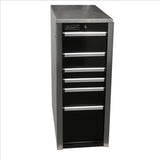 Homak HXL 6-Drawer Side Cabinet - Black