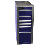 Homak HXL 6-Drawer Side Cabinet - Blue