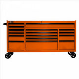 Homak 72 in. RS PRO 16-Drawer Roller Cabinet with 24 in. Depth, Orange