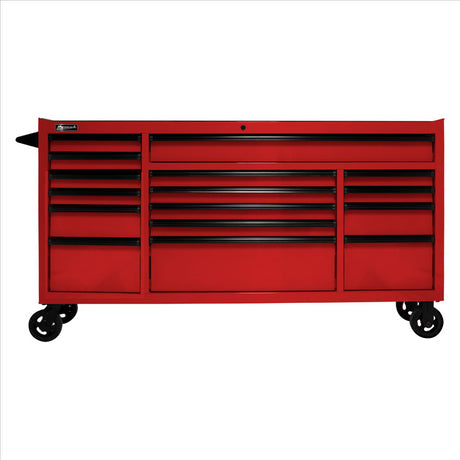 Homak 72 in. RS PRO 16-Drawer Roller Cabinet with 24 in. Depth, Red