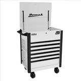 Homak 35 in. Pro Series 7-Drawer Service Cart, White