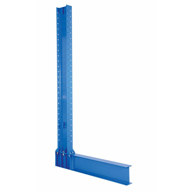 Vestil Steel Single Sided Cantilever Upright with 24 In. Arms 12 Ft. 20,900 Lb. Capacity Blue- HU-C-12-24