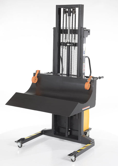 Vestil Roll Material Transporter with DC Powered Lift Feature