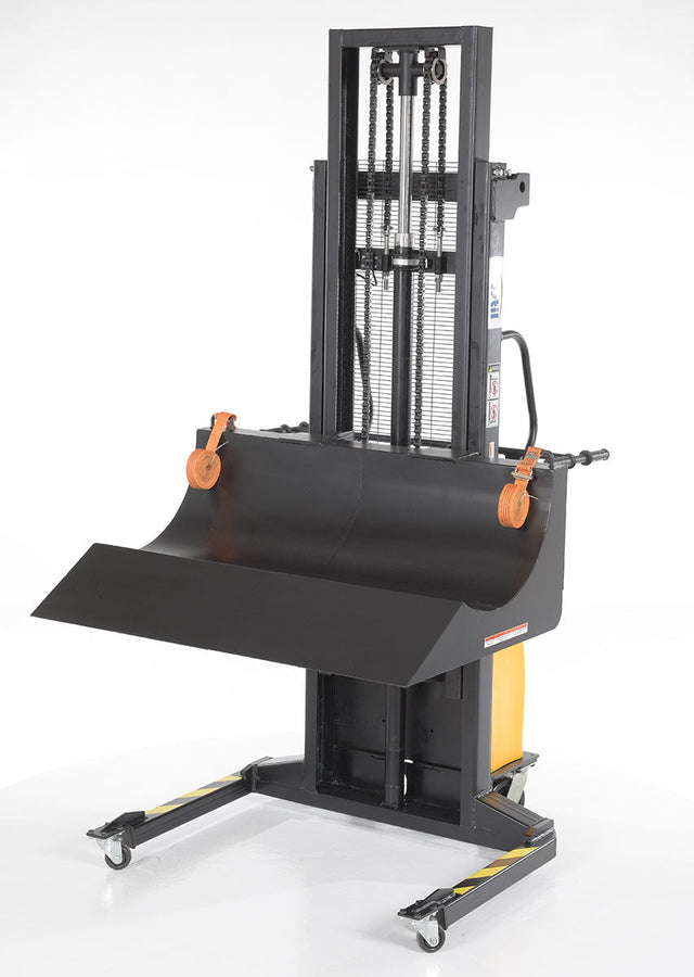 Vestil Roll Material Transporter with DC Powered Lift Feature