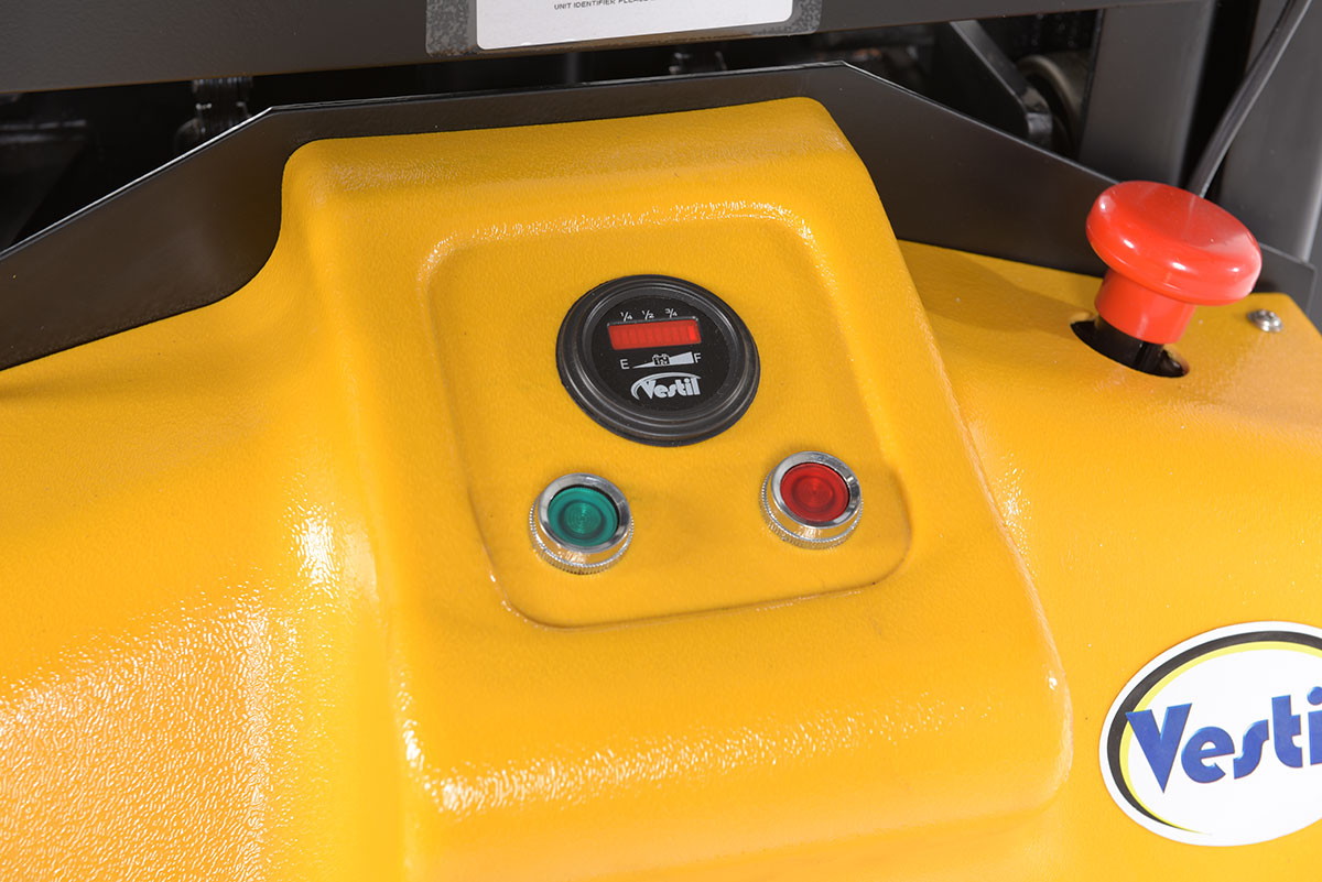 Vestil Roll Material Transporter with DC Powered Lift Feature