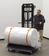 Vestil Roll Material Transporter with DC Powered Lift Feature