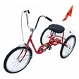 Vestil Standard Industrial Bicycle 250 Lb. Capacity Red-IBIKE-3-DC-R