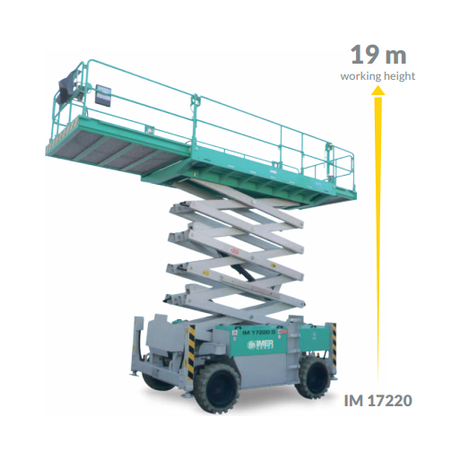 IMER Scissor Lift | Diesel Engine Electric Motor | IM 87 Serries