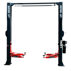 Katool Two Post Asymmetrical Vehicle Lift 11,000lbs Single Point Lock Release AS110D