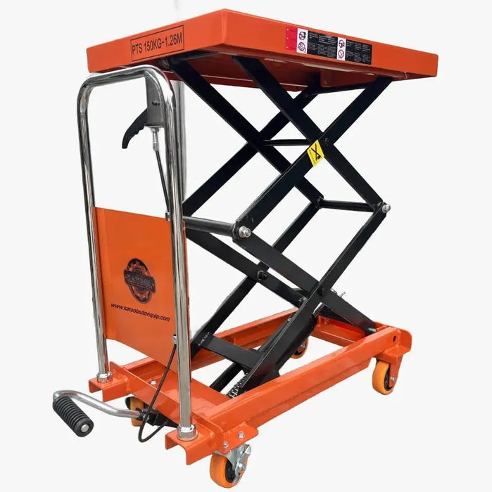 Katool Hydraulic Lift Table Cart 330lbs Manual Scissor Lift Table KT-Lift