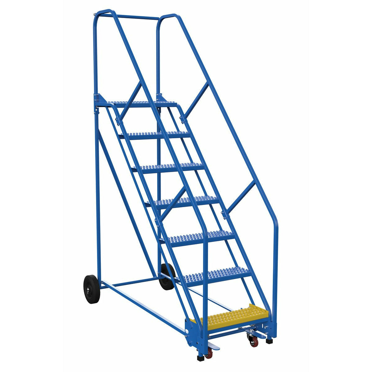 Vestil Rolling Warehouse Ladders (6-11 Step)-LAD-7-14-G-EZ