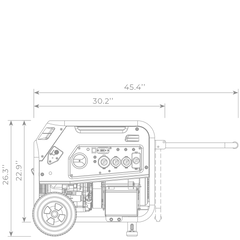 Firman H07553 Dual Fuel Portable Generator 9400W Electric Start 120/240V with CO Alert