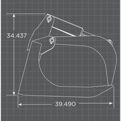 Loflin Fabrication Skid Steer Root Grapple, Xtra Heavy Duty