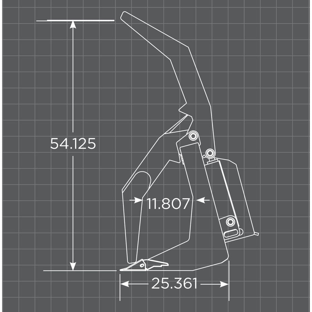 Loflin Fabrication Skid Steer Vertical Root Grapple
