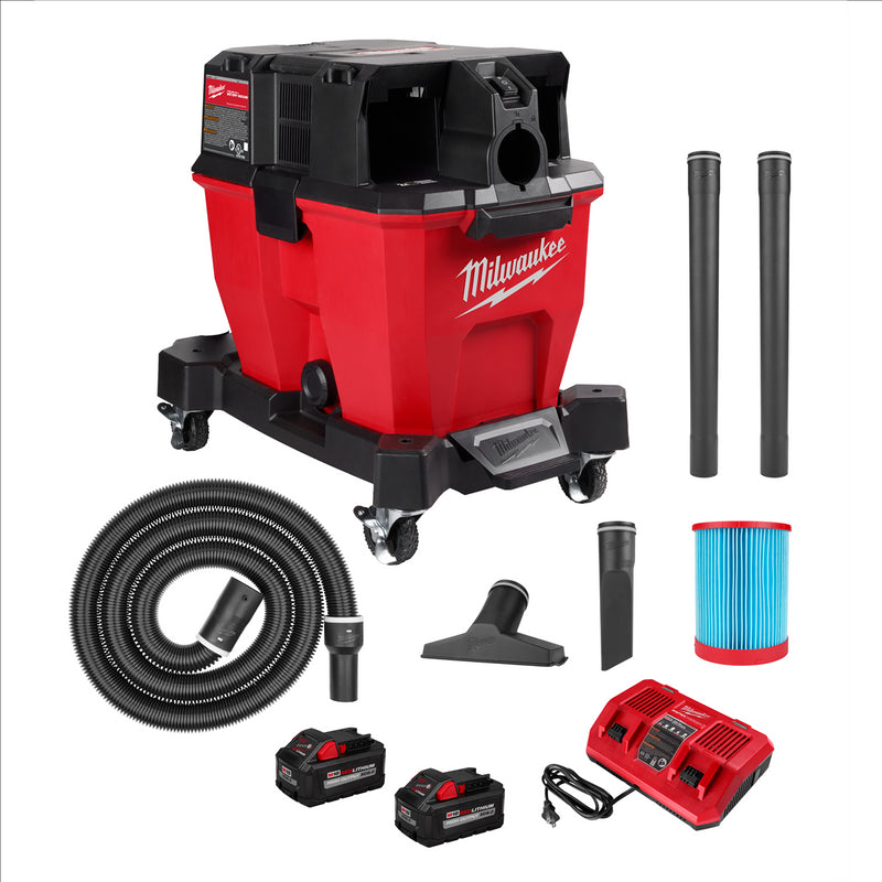 Milwaukee Tool M18 FUEL 9 Gallon Dual-Battery Wet/Dry Vacuum Kit