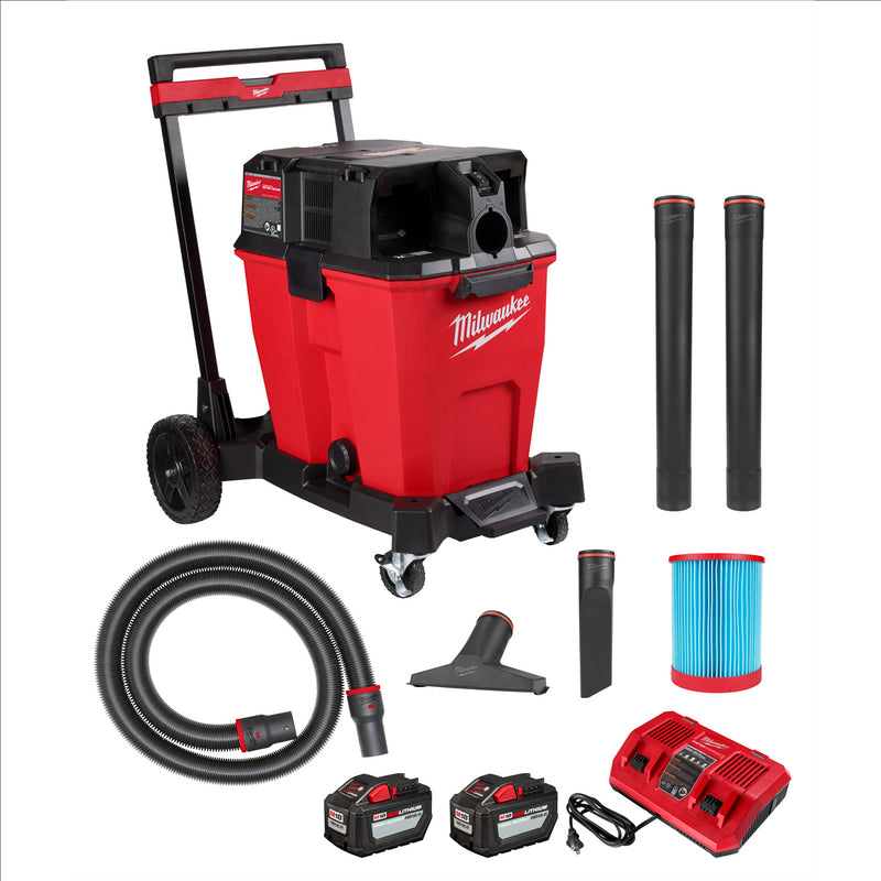 Milwaukee Tool M18 FUEL 12 Gallon Dual-Battery Wet/Dry Vacuum Kit