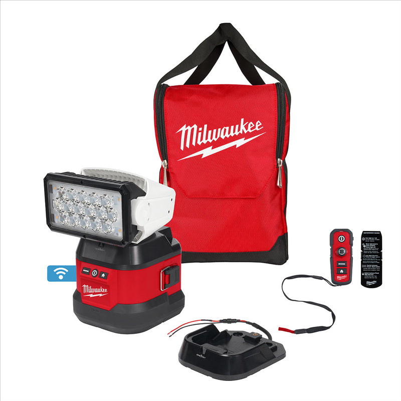 Milwaukee Tool M18 Utility Remote Control Search Light w/ Portable Base