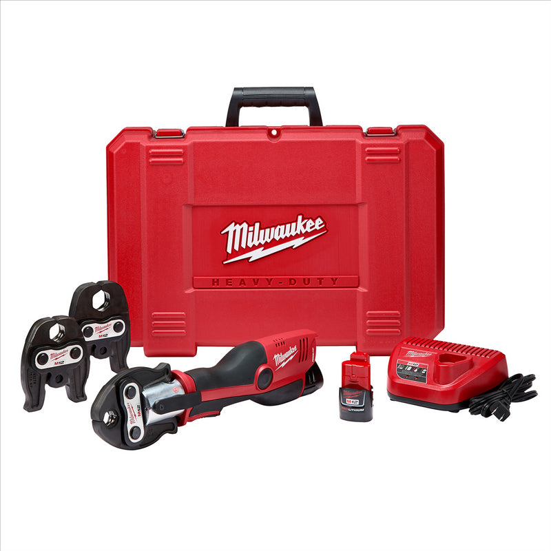 Milwaukee M12 FORCE LOGIC Press Tool Kit with Jaws 2473-22