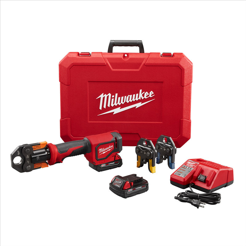 Milwaukee M18 Short Throw Press Tool Kit w/ Viega PureFlow Jaws 2674-22P