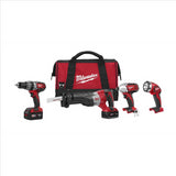 Milwaukee Tool M18 Cordless LITHIUM-ION 4-Tool Combo Kit