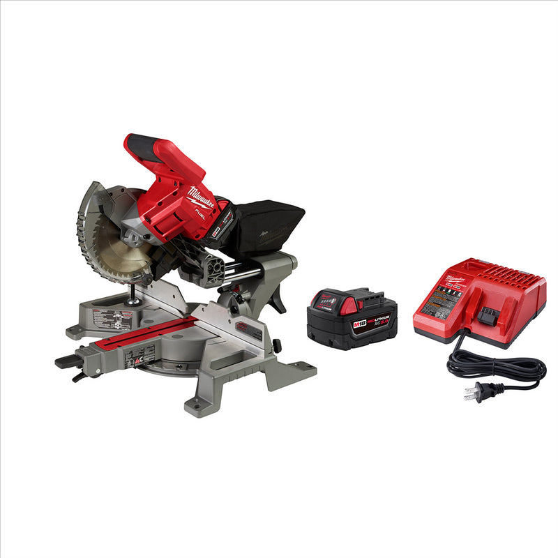 Milwaukee Tool M18 FUEL 7-1/4” Dual Bevel Sliding Compound Miter Saw Kit