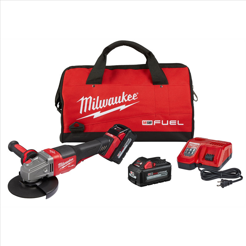 Milwaukee Tool M18 FUEL 4-1/2” - 6” Braking Grinder Kit, Paddle Switch No-Lock