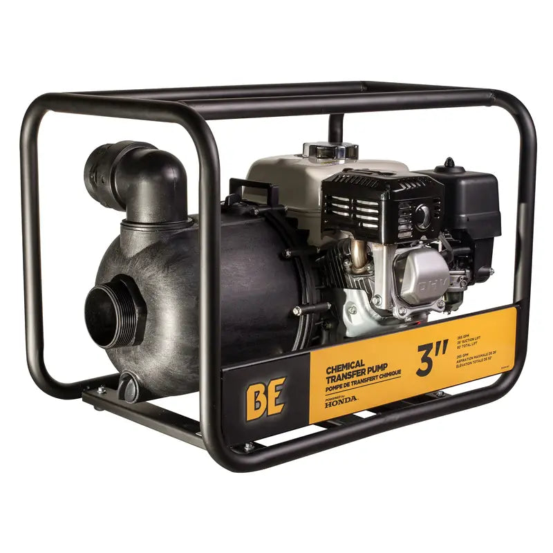 BE Power 3" Chemical Transfer Pump with Honda GX200 Engine