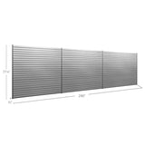 NewAge PVC Slatwall 120 SQ. FT. with 40-Piece Accessory Kit