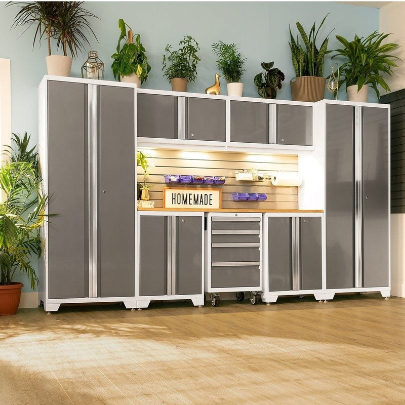 NewAge Bold Series 6 Piece Cabinet Set With Base, Wall Cabinets and 48 in. RTA Locker