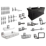 NewAge Pro Series Steel Slatwall 16 sq. ft. with 40-Piece Accessory Kit