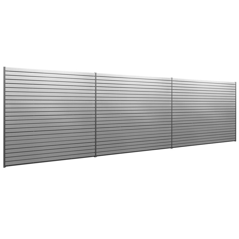 NewAge PVC Slatwall 120 SQ. FT. with 40-Piece Accessory Kit