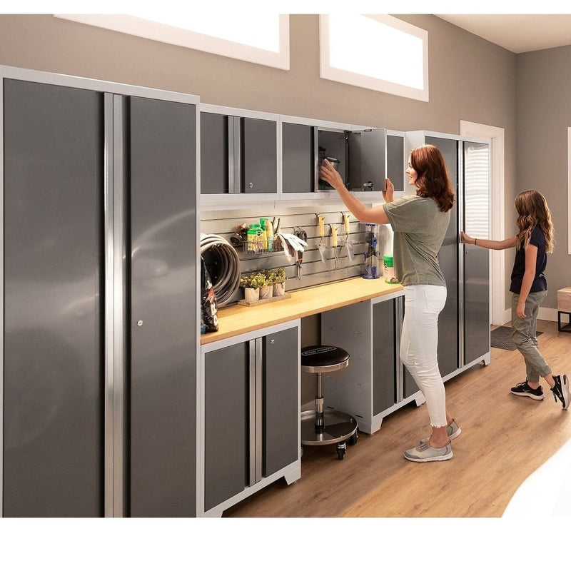 NewAge Bold Series 6 Piece Cabinet Set With Base, Wall Cabinets and 48 in. RTA Locker
