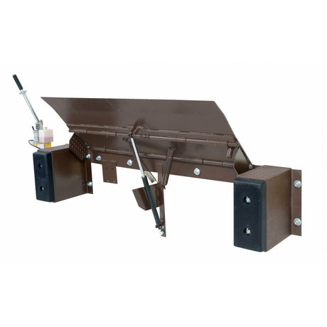 Vestil Steel Hand Pump Edge-O-Dock Leveler 66 In. Ramp Width x 29 In. Ramp Length 25,000 Lb. Capacity Brown -PP-2566