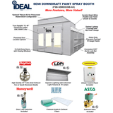 iDEAL Semi Downdraft Paint Booth PSB-SEMIDD26-ASY-AK
