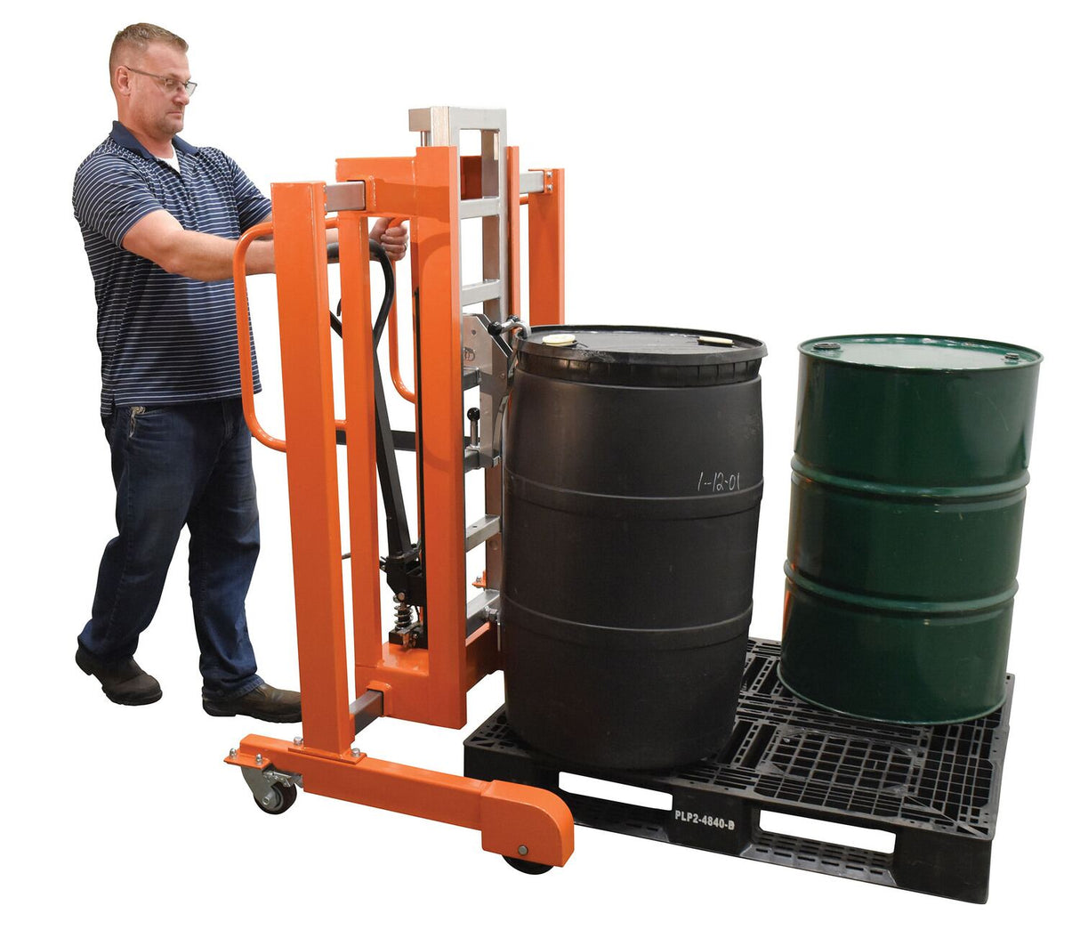 Vestil Drum Transporter & De-Palletizer