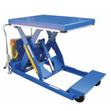 Vestil Steel Heavy Duty Portable Scissor Lift Table 24 In. x 64 In. 2000 Lb. Capacity Blue-PST-2464-2-58