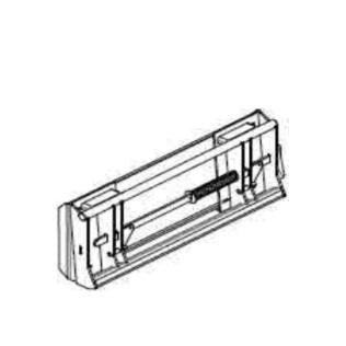 A gray Euro-Tach Quick-Attach Adapter with a visible conversion plate designed to convert a Euro coupler to a Skid-Steer mount.