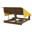 Vestil Steel Pull Chain Mechanical Dock Leveler 6 Ft. x 10 Ft. 30000 Lb. Capacity Brown/Yellow - RR-610-30