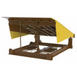 Vestil Steel Pull Chain Mechanical Dock Leveler 7 Ft. x 8 Ft. 45000 Lb. Capacity Brown/Yello-RR-78-45