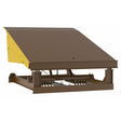 Vestil Steel Pull Chain Mechanical Dock Leveler 7 Ft. x 5 Ft. 40000 Lb. Capacity Brown/Yellow- RR-75-40