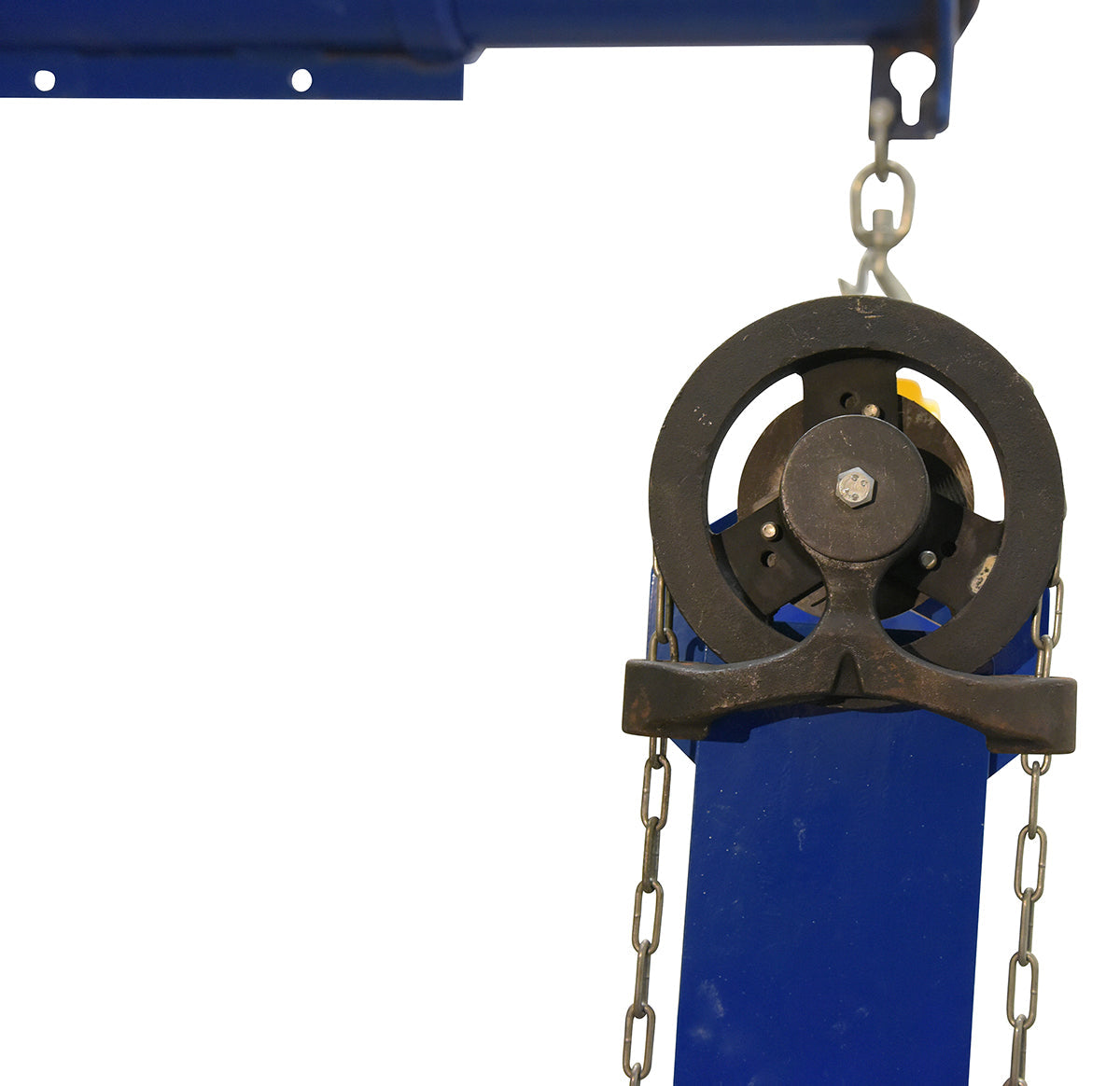 Vestil Spreader Beam With Adjustable Hand Chain Crank Bail